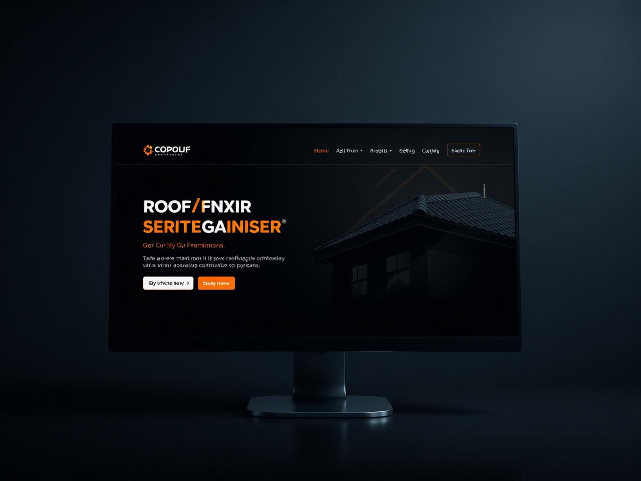 Roofing website design demonstration project for Kerr Roofing